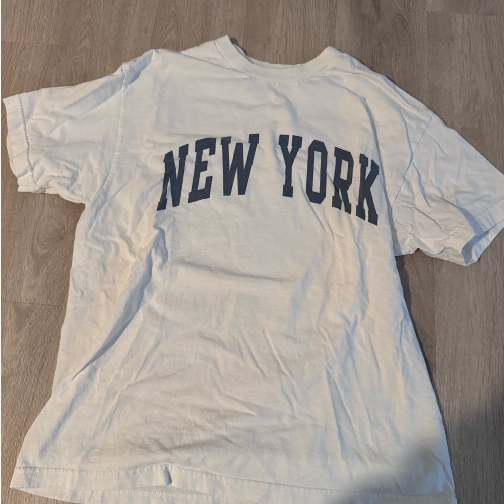 White 'New York' Graphic T-Shirt